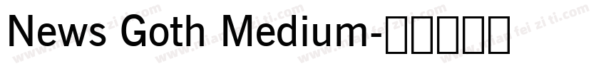 News Goth Medium字体转换